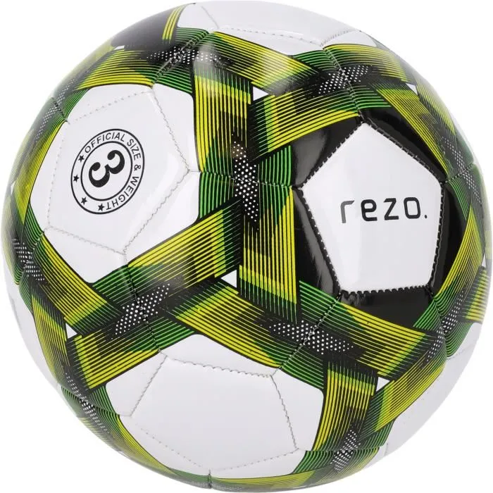 REZO AUC5715443911794 Balón de fútbol PVC Talla 3 Amarillo bicolor Resistente 1 REZO AUC5715443911794 Balón de fútbol PVC Talla 3 Amarillo bicolor Resistente 1