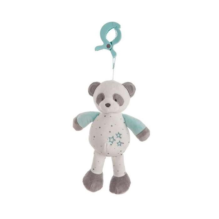 Pinza baby panda agua marina sonajero 25cm