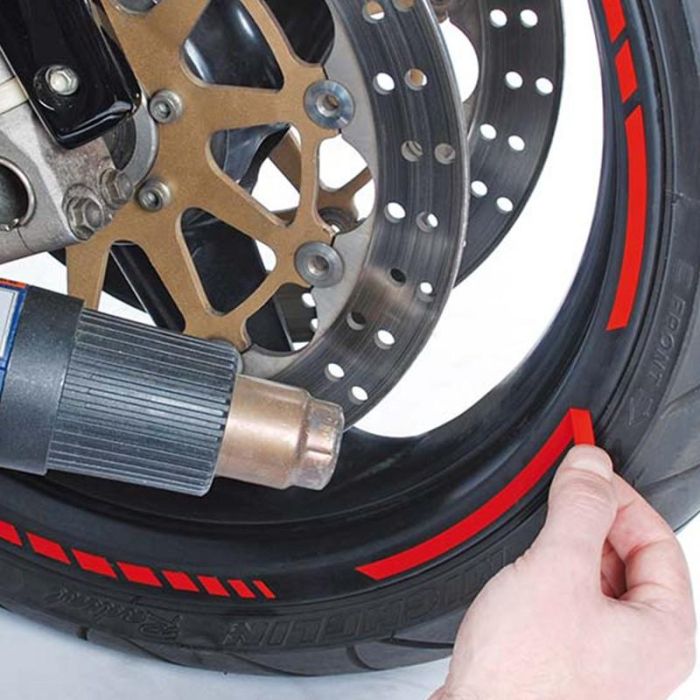 Foliatec Tiras para Llanta de Moto Racing Carbon Structured 14 Bandas 7 mm x 41 cm FO34449 8