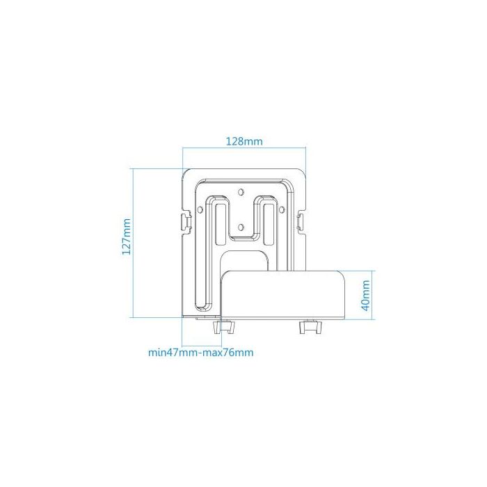 TOOQ SOPORTE UNIVERSAL DE PARED PARA REPRODCUTOR MULTIMEDIA, ROUTER, MINI PC, NEGRO 3 TOOQ SOPORTE UNIVERSAL DE PARED PARA REPRODCUTOR MULTIMEDIA, ROUTER, MINI PC, NEGRO 3