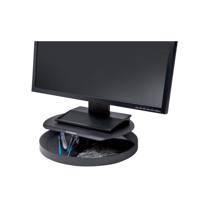 Kensington Smartfit Spin2 Soporte Monitor Giratorio Organizador Sobremesa, Ajustable, 360°, Soporta hasta 18 kg