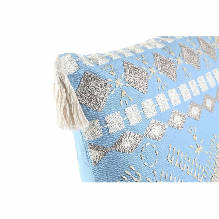 Cojin DKD Home Decor Azul Blanco 15 x 40 x 40 cm 2