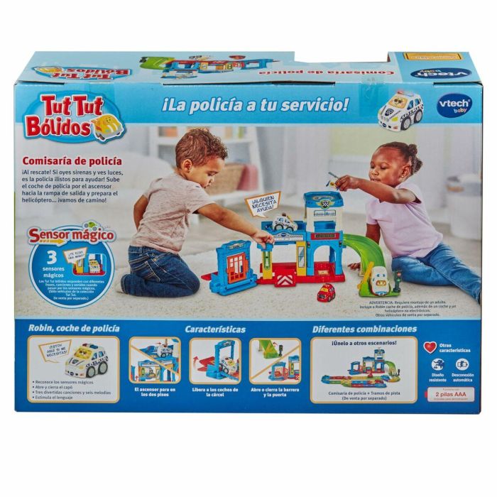 Comisaría de policía tut tut bólidos con 3 vehiculos incluidos. 28x11,6x27,9 cm 1 Comisaría de policía tut tut bólidos con 3 vehiculos incluidos. 28x11,6x27,9 cm 1