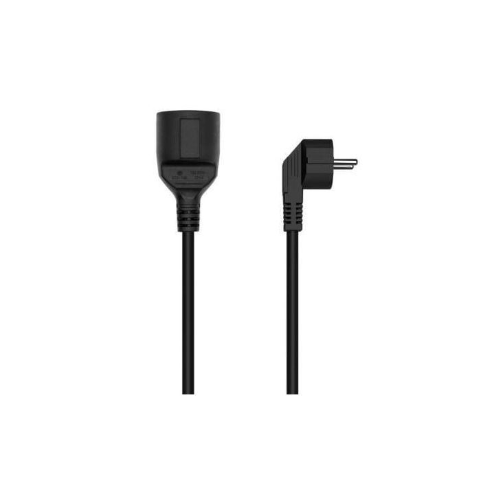 AISENS - CABLE ALARGADOR DE ALIMENTACION SCHUKO, CEE7/M-CEE7/H, NEGRO, 10M