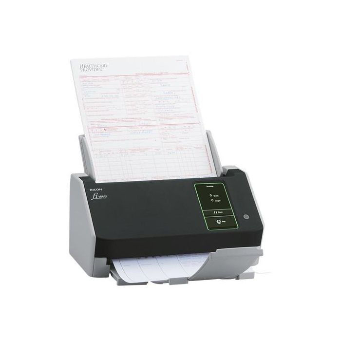 Ricoh fi-8040 Escáner de Documentos ADF Dúplex 40 ppm/80 ipm LAN USB 3.2 con Pantalla Táctil 50 Hojas 8