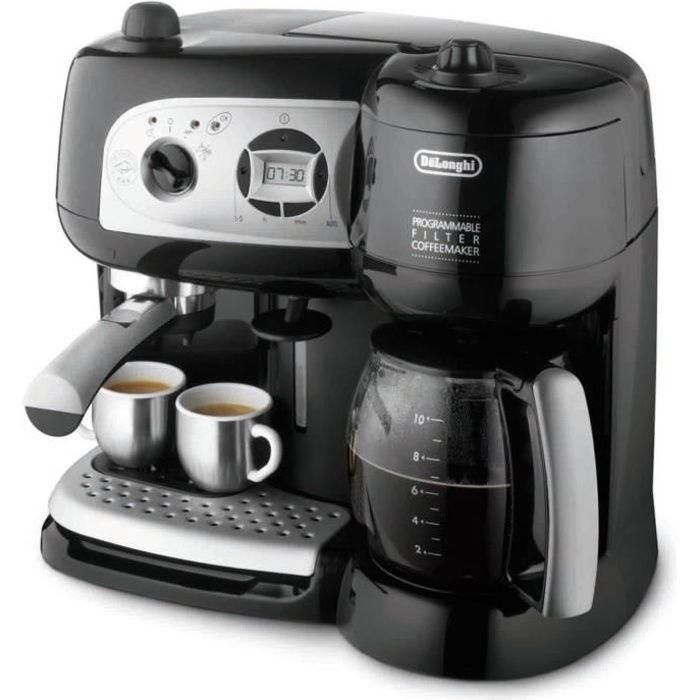 Delonghi BCO 264.1 Cafetera Espresso Combinada 15 Bar 1750W con Vaporizador, Doble Depósito, Temporizador Digital y Apagado Automático, Negro 0 Delonghi BCO 264.1 Cafetera Espresso Combinada 15 Bar 1750W con Vaporizador, Doble Depósito, Temporizador Digital y Apagado Automático, Negro 0