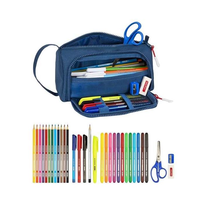 Estuche Escolar con Accesorios Munich Soon Azul (32 Piezas) 4