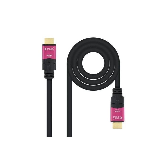 Cable HDMI 2.0 4K Nanocable 10.15.3715/ HDMI Macho - HDMI Macho/ 15m/ Negro Cable HDMI 2.0 4K Nanocable 10.15.3715/ HDMI Macho - HDMI Macho/ 15m/ Negro