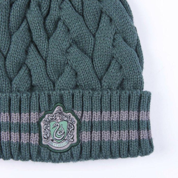 Gorro tricot pompom harry potter slytherin 5 Gorro tricot pompom harry potter slytherin 5