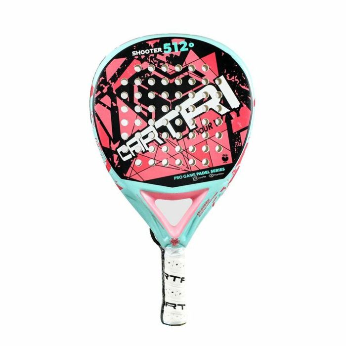 Pala de Pádel Cartri Shooter 512º Multicolor Salmón Pala de Pádel Cartri Shooter 512º Multicolor Salmón