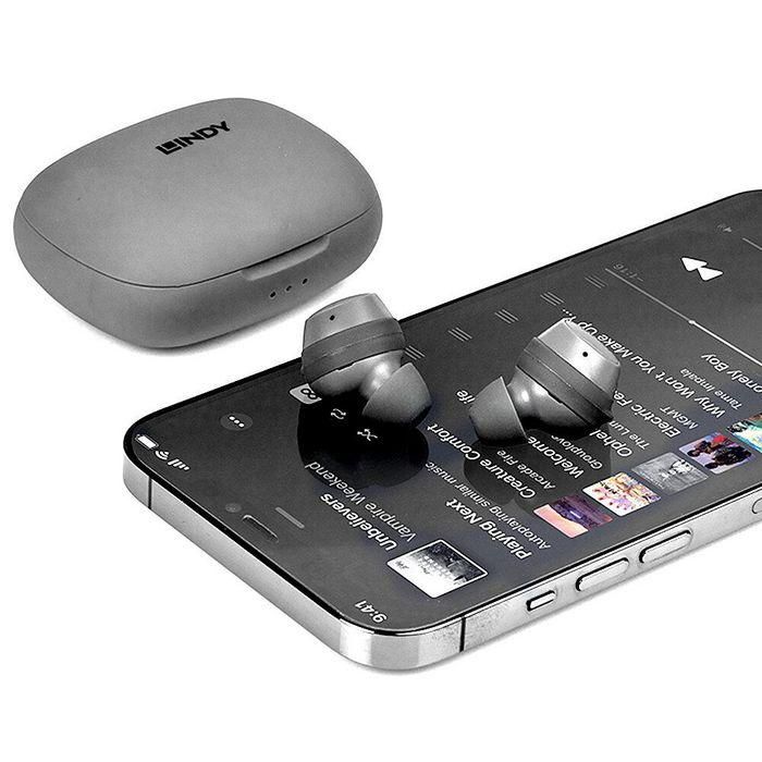 Auriculares Inalámbricos LINDY 73194 Gris 2 Auriculares Inalámbricos LINDY 73194 Gris 2