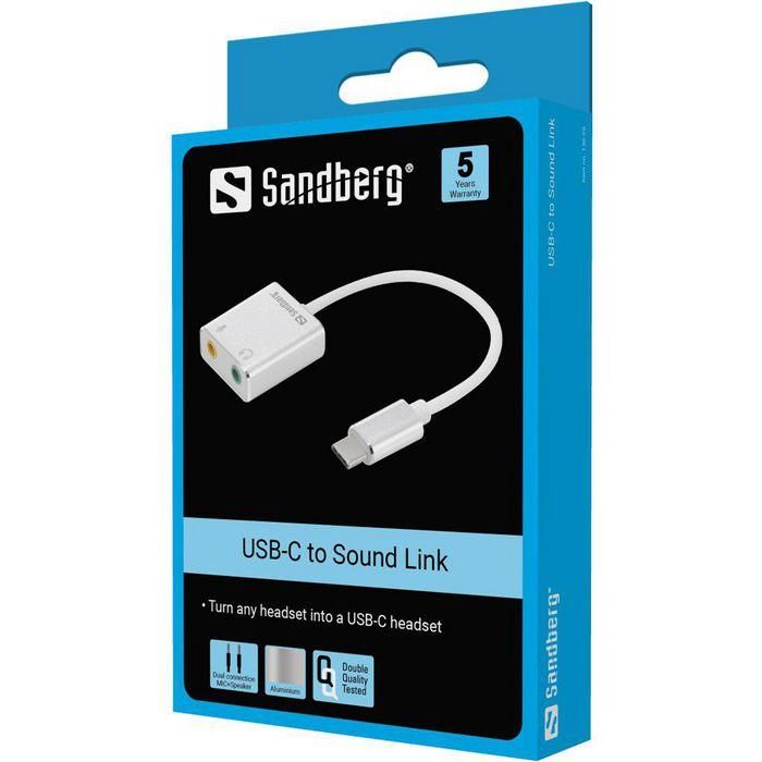 Sandberg USB-C to Sound Link 1