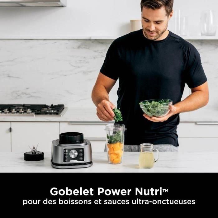 Batidora Ninja 3en1 - Jarra, Vaso y Bol 1200W, Auto-iQ, 10 Velocidades, Incluye Accesorios para Smoothies, Salsas y Masas, Modelo Power Nutri 3 Batidora Ninja 3en1 - Jarra, Vaso y Bol 1200W, Auto-iQ, 10 Velocidades, Incluye Accesorios para Smoothies, Salsas y Masas, Modelo Power Nutri 3