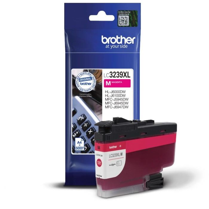 BROTHER Cartucho de tinta magenta de larga duracion LC3239XLM 1