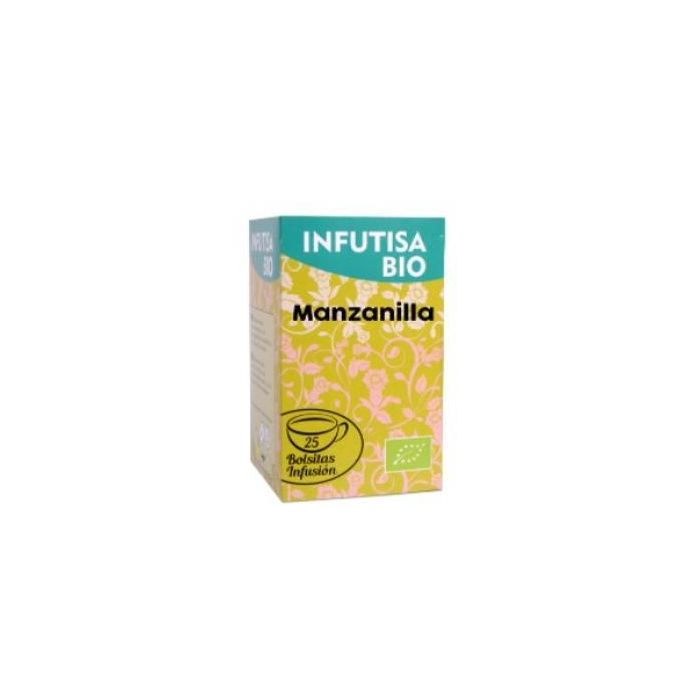 INFUTISA Manzanilla BIO 25 Bolsitas - Infusión Natural para Bienestar Digestivo y Relajación