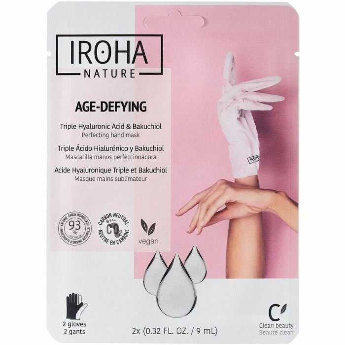Iroha Anti-Age Triple Hyaluronic Acid & Bakuchiol Hand Mask 0 Iroha Anti-Age Triple Hyaluronic Acid & Bakuchiol Hand Mask 0
