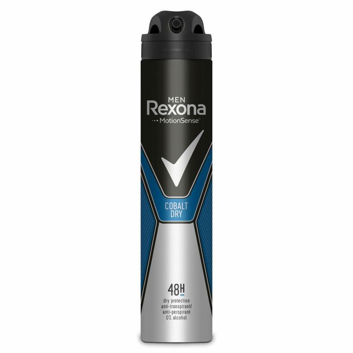 Rexona MEN Cobalt Vapo Desodorante Hombre Spray Anti-Transpirante 200 ml con Tecnología MotionSense para Deporte y Actividad
