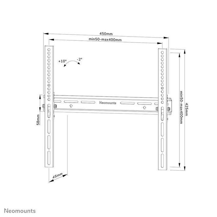 Neomounts WL35-350BL14 Soporte de pared para TV inclinable y bloqueable, 32-65 pulgadas, VESA 50x50-400x400mm, hasta 35kg, negro 15