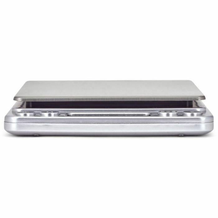 Livoo DOM474 Báscula Electrónica de Precisión con Bandeja de Acero Inoxidable, Máx. 500g, 6 Unidades, Pantalla LCD 3