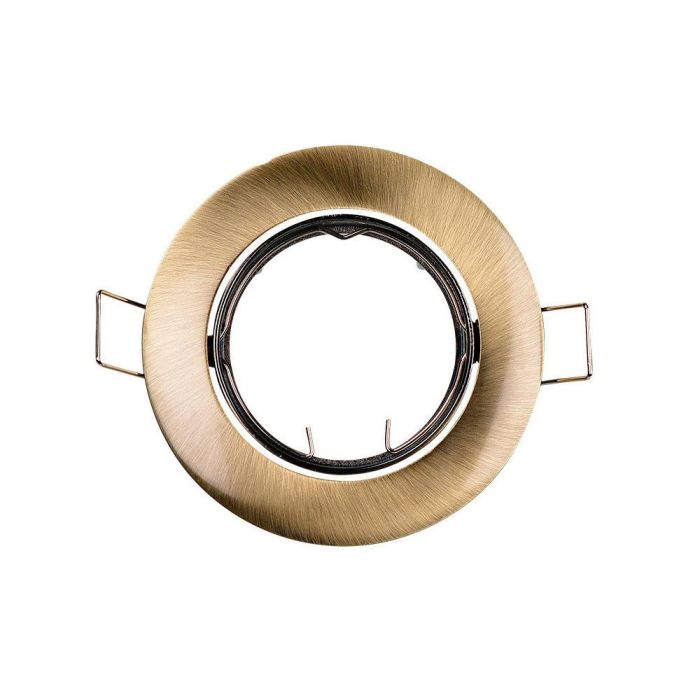 Edm Aro Halógeno Oscilante Metal Oro Viejo Ø8,4cm Edm Aro Halógeno Oscilante Metal Oro Viejo Ø8,4cm