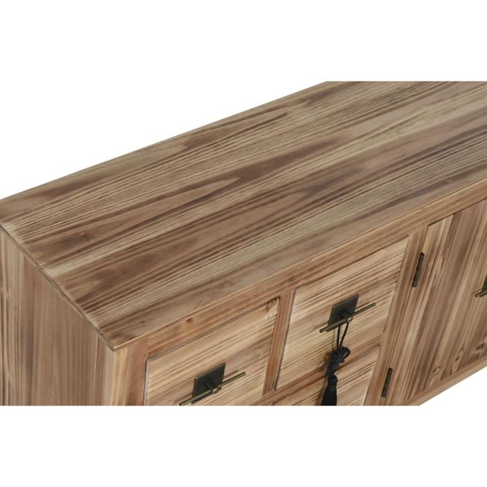 Mueble de TV Home ESPRIT Negro Natural Abeto Madera MDF 130 x 24 x 51 cm 5 Mueble de TV Home ESPRIT Negro Natural Abeto Madera MDF 130 x 24 x 51 cm 5