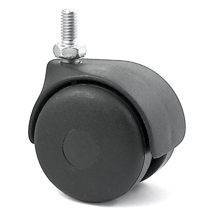 Q&Q M10Er Rueda Giratoria Kelly Aro Doble Ø50mm Negro