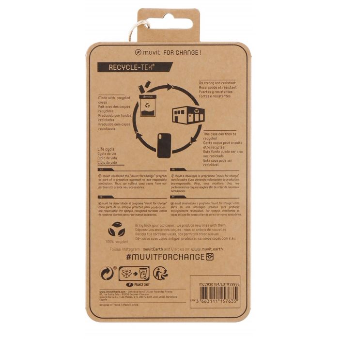 Muvit Funda Recycletek para Apple iPhone 13 - Ecológica y Reciclable 3 Muvit Funda Recycletek para Apple iPhone 13 - Ecológica y Reciclable 3