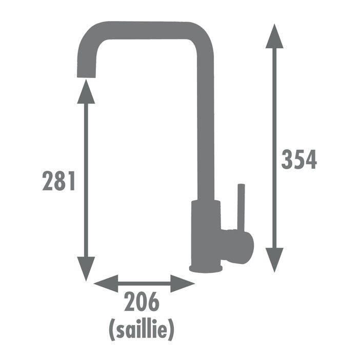 Edouard Rousseau Kiloo Grifo de Cocina Mezclador, Acero Inoxidable Gris, Sin Spray, Estilo Moderno, Ahorro Agua, Cartucho Cerámico Ø 35mm 1 Edouard Rousseau Kiloo Grifo de Cocina Mezclador, Acero Inoxidable Gris, Sin Spray, Estilo Moderno, Ahorro Agua, Cartucho Cerámico Ø 35mm 1