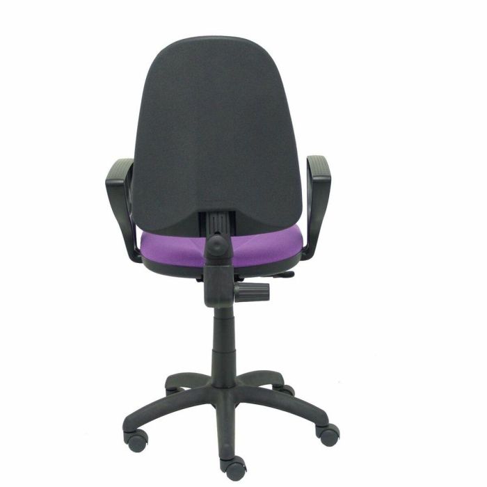 Piqueras y Crespo Silla Algarra Giratoria Ergonómica con Brazos - Tejido Bali Lila 1 Piqueras y Crespo Silla Algarra Giratoria Ergonómica con Brazos - Tejido Bali Lila 1