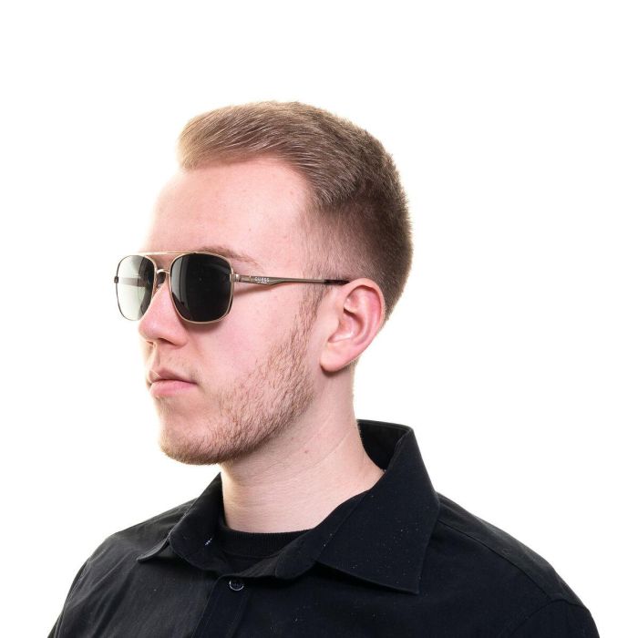 Guess Gafas GF0211 Gafas de Sol para Hombre, Montura de Metal, Forma Rectangular, 58 mm 1 Guess Gafas GF0211 Gafas de Sol para Hombre, Montura de Metal, Forma Rectangular, 58 mm 1