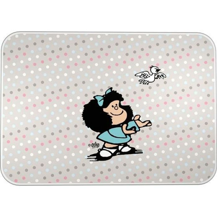 Alfombrilla protectora Mafalda BIRD Multicolor PVC 47 x 33 cm Sobremesa (2 Unidades) 1 Alfombrilla protectora Mafalda BIRD Multicolor PVC 47 x 33 cm Sobremesa (2 Unidades) 1