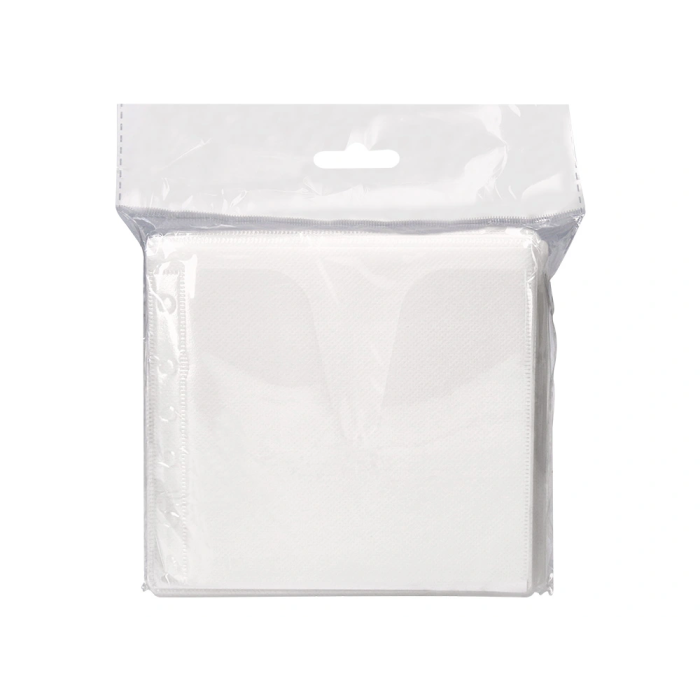 Q-connect Sobre para 2 CD Polipropileno con Solapa Multitaladro y Forro Protector - Pack 40 Unidades 7