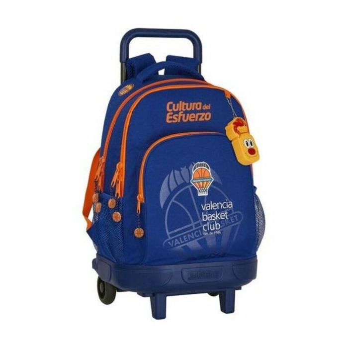 Mochila Escolar con Ruedas Compact Valencia Basket M918 Azul Naranja (33 x 45 x 22 cm) 0 Mochila Escolar con Ruedas Compact Valencia Basket M918 Azul Naranja (33 x 45 x 22 cm) 0