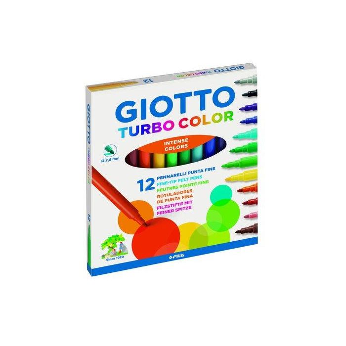 Giotto Rotuladores Turbo Color Surtidos Estuche 12 Ud