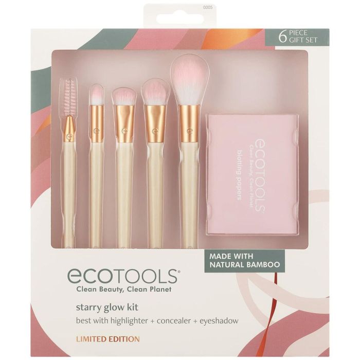 Ecotools STARRY EYE lote 6 pz Set de maquillaje, 5 brochas de ojos + papel matificante, Cruelty Free Vegano 0 Ecotools STARRY EYE lote 6 pz Set de maquillaje, 5 brochas de ojos + papel matificante, Cruelty Free Vegano 0