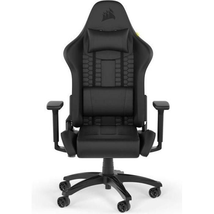Corsair - Silla de oficina - Sillón de juegos - TC100 Relajado - Similar - Ergonomic - Arrojes ajustables - Negro - (CF -9010050 -WW) Corsair - Silla de oficina - Sillón de juegos - TC100 Relajado - Similar - Ergonomic - Arrojes ajustables - Negro - (CF -9010050 -WW)