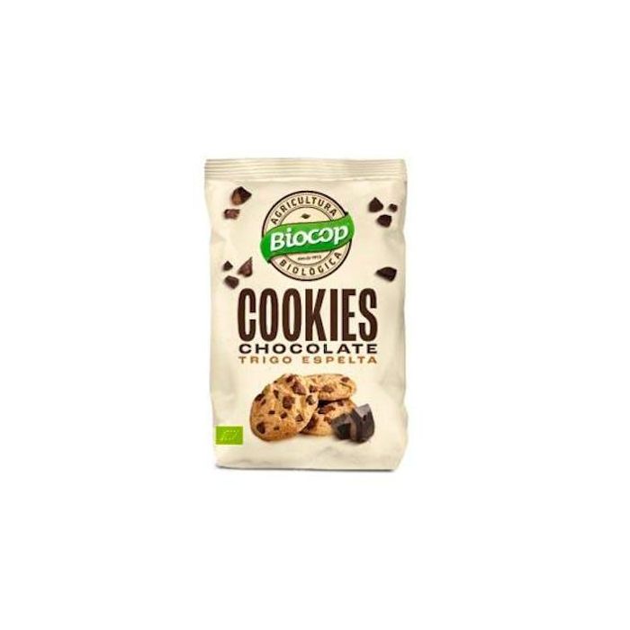 BIOCOP Cookies de Trigo Espelta con Chips de Chocolate 200 Gr - Crujientes y Ecológicas
