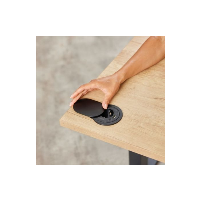 Toma Enchufe Empotrable 1 Toma de Corriente/ 1 USB Tipo-C/ 1 USB/ Negro 2 Toma Enchufe Empotrable 1 Toma de Corriente/ 1 USB Tipo-C/ 1 USB/ Negro 2