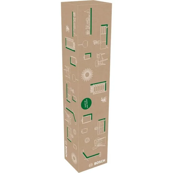 Bosch BOS4053423250541 Láser de líneas cruzadas Quigo +, Alcance 7 m, Trípode 1.1 m, Caja 1