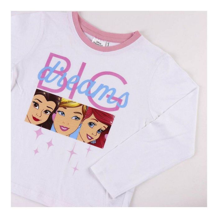 Pijama Infantil Disney Princess Blanco 4