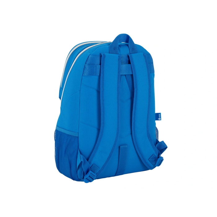 Safta Mochila RCD Espanyol Adapt. Carro 32x44x16 cm Blanco y Azul 1