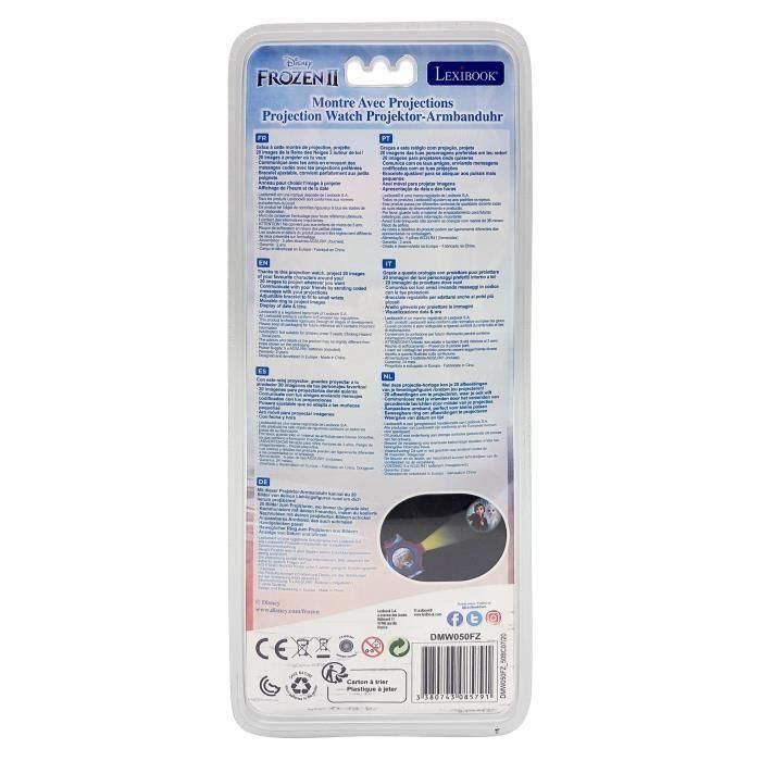 Lexibook Dmw050Fz Reloj Digital Disney Frozen Proyector con 20 Imágenes de Elsa, Anna y Olaf. Pulsera Ajustable para Niños +3 años. 4 Lexibook Dmw050Fz Reloj Digital Disney Frozen Proyector con 20 Imágenes de Elsa, Anna y Olaf. Pulsera Ajustable para Niños +3 años. 4
