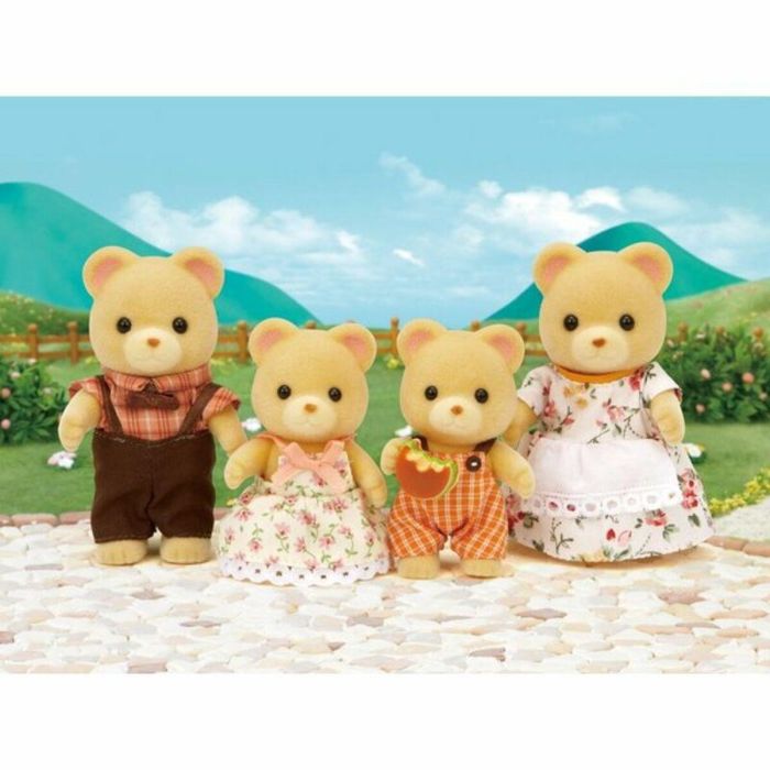 Sylvanian Families 5059 Familia de Osos con Papa, Mama, Hijo e Hija - Figuras con Ropa Extraíble y Hamburguesa - Para Niñas 4+ Años Sylvanian Families 5059 Familia de Osos con Papa, Mama, Hijo e Hija - Figuras con Ropa Extraíble y Hamburguesa - Para Niñas 4+ Años