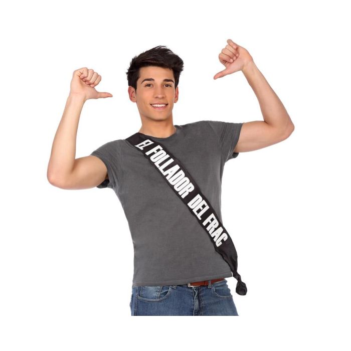 Banda Negra Para Despedida Con Frase Atrevida En Blanco