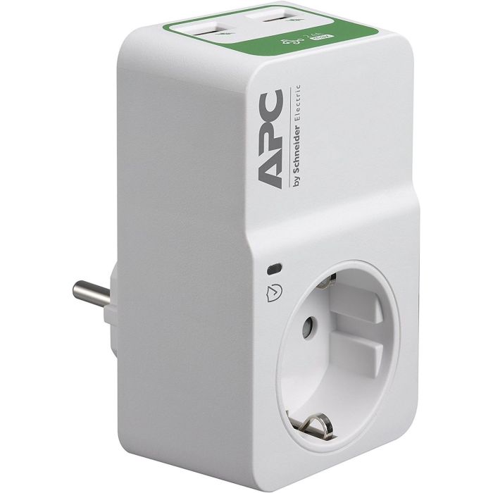 APC PM1WU2-GR Protector Sobretensión Essential SurgeArrest con 1 Salida Schuko y 2 Puertos USB 230 V Blanco 0 APC PM1WU2-GR Protector Sobretensión Essential SurgeArrest con 1 Salida Schuko y 2 Puertos USB 230 V Blanco 0