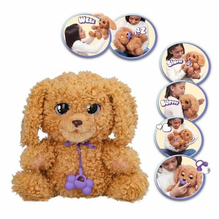 Peluche cachorro baby paw labrador interactivo con más de 15 sonidos y reacciones y 7 funciones ¡su barriguita se mueve cuando respira! 20x29x13 cm 1