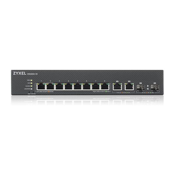 Zyxel GS2220-10-EU0101F Switch Gestionado L2 Gigabit Ethernet 10 Puertos Montaje en Rack