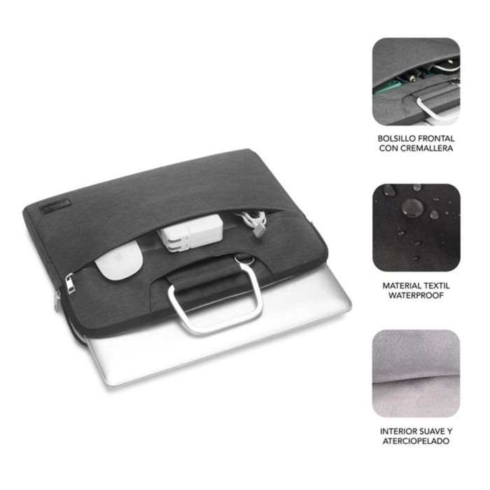 SUBBLIM Maletin Business Laptop Sleeve 13,3-14" Grey 1
