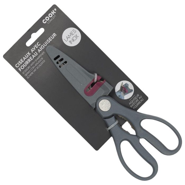 Cook Concept Tijeras Multifunción con Afilador Integrado para Cocina y Hogar 0 Cook Concept Tijeras Multifunción con Afilador Integrado para Cocina y Hogar 0