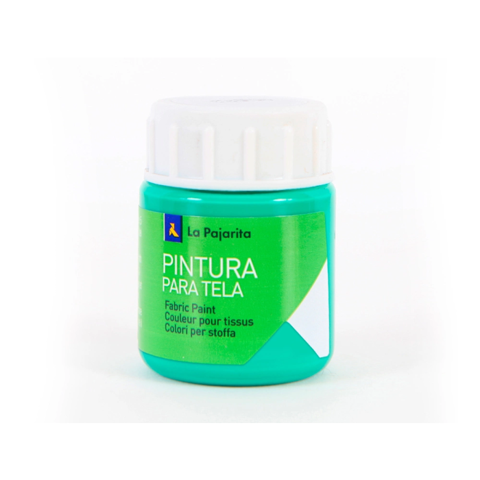 La Pajarita Pintura para Tela Verde Esmeralda 25 ml 1 La Pajarita Pintura para Tela Verde Esmeralda 25 ml 1